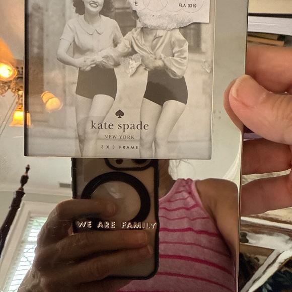 Kate Spade We are Fsmily Engraved photo frame. NWT- never used - Picture 2 of 4